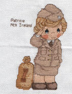 Cross stitch square for Tilly Lucy's quilt