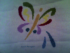 Cross stitch square for Imogen A's quilt