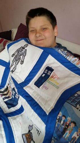 Photo of Ethan Gs quilt