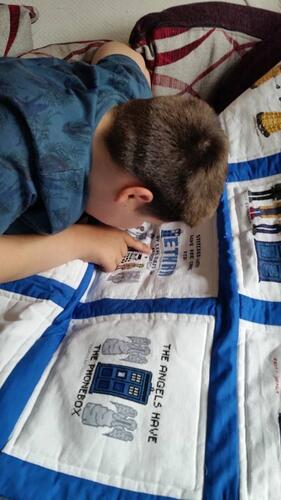 Photo of Ethan Gs quilt