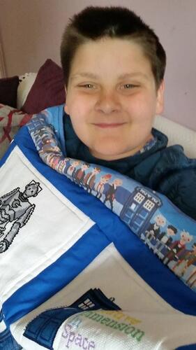 Photo of Ethan Gs quilt