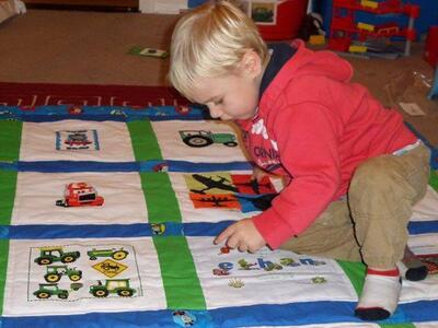Photo of Ethan Cs quilt