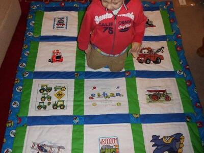 Photo of Ethan Cs quilt
