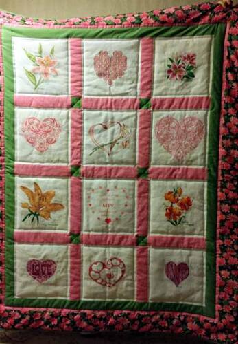 Photo of Lily Fs quilt