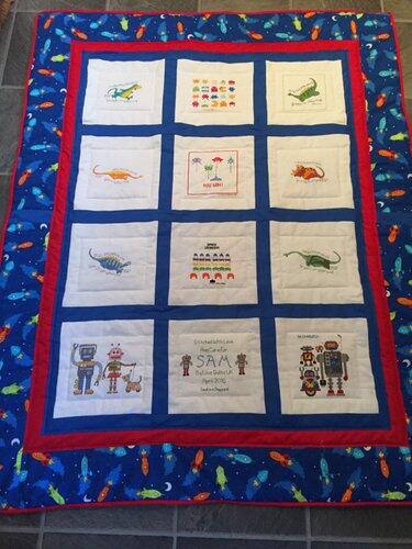 Photo of Sam Vs quilt