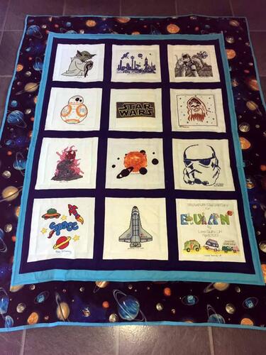 Photo of Euan Ms quilt
