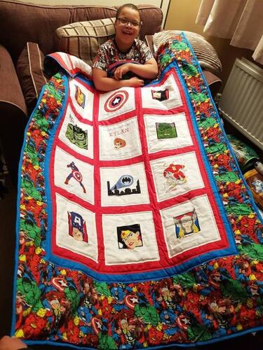Photo of Kylan Bs quilt