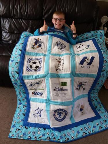 Photo of Matthew Fs quilt