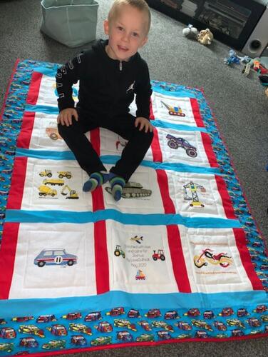Photo of Joshua Ds quilt