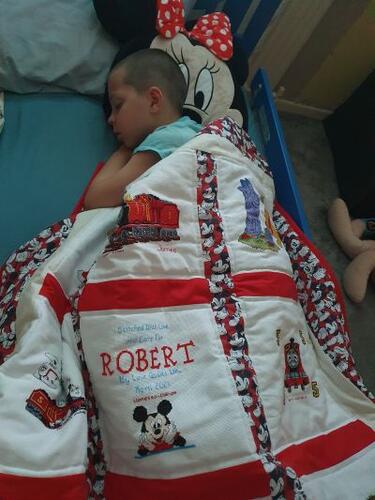 Photo of Robert Ks quilt