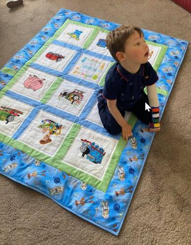 Photo of Thomas Ss quilt