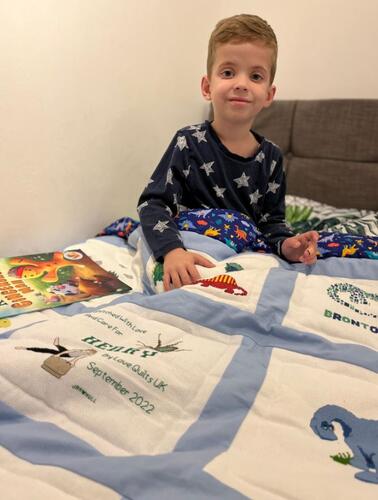 Photo of Henry Js quilt