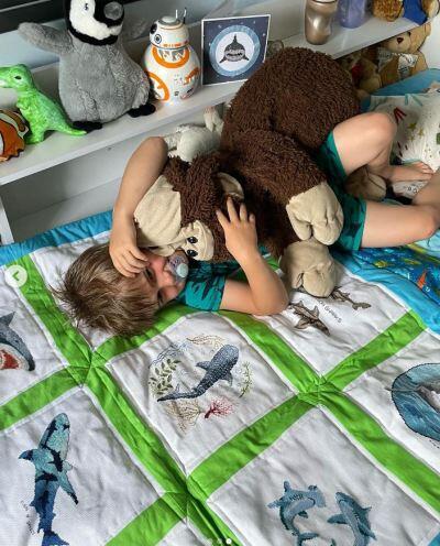 Photo of Matthew Bs quilt