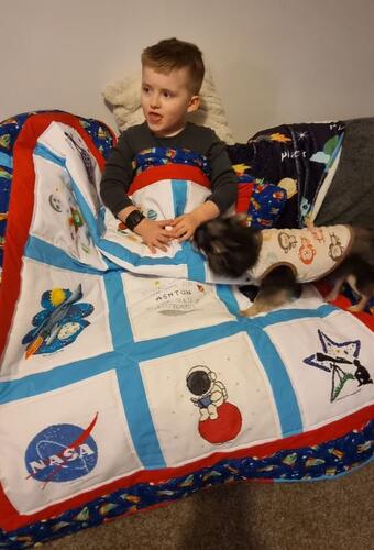 Photo of Ashton Bs quilt