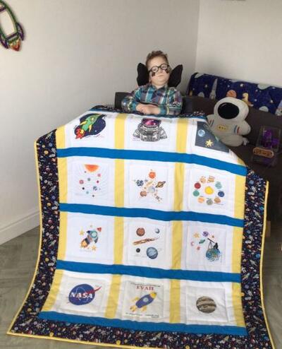 Photo of Evan Ps quilt