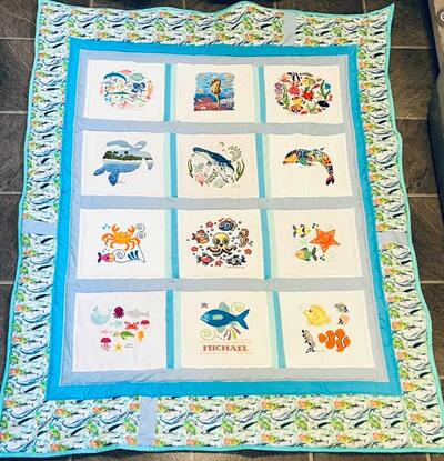 Photo of Michael Ms quilt