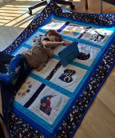 Photo of Eric Ls quilt