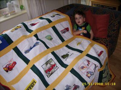 Photo of Lewis Js quilt