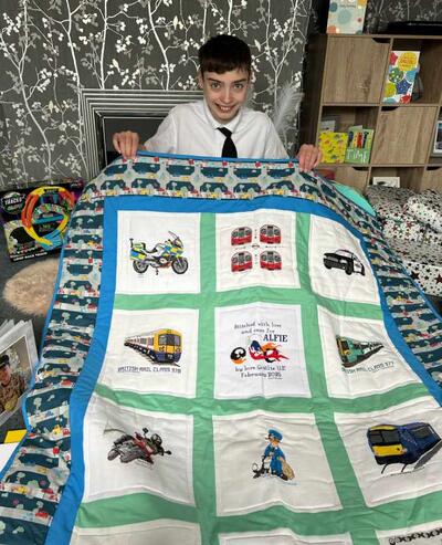 Photo of Alfie Js quilt
