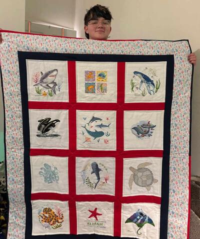 Photo of Elijahs quilt