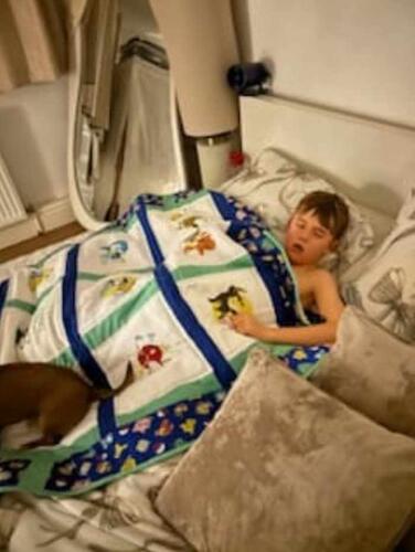 Photo of Harry Ps quilt
