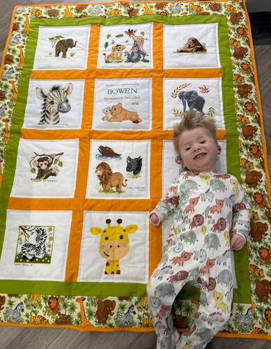 Photo of Bowen Bs quilt