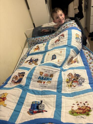 Photo of Archie Fs quilt