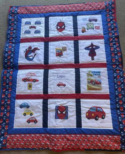 Photo of Logan Bs quilt