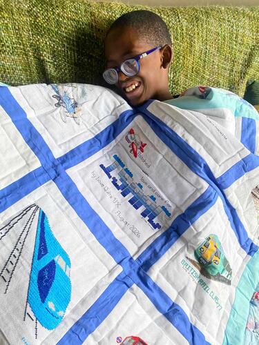 Photo of Isaac Ps quilt