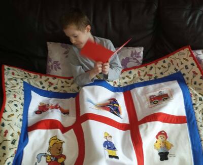 Photo of Jake Fs quilt