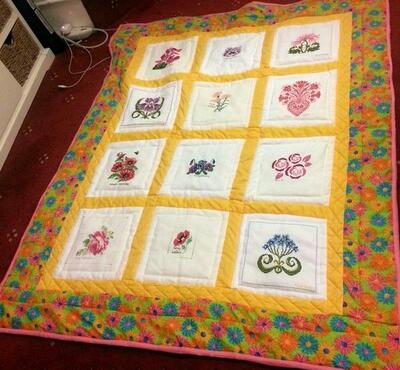Photo of (QUILTED) Flowerss quilt