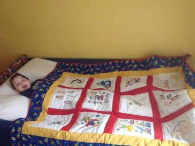 Photo of Ciaran Ms quilt