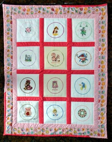 Photo of (QUILTED) Circles 4s quilt