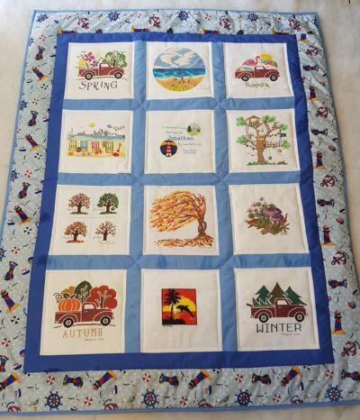 Photo of Jonathan Ps quilt