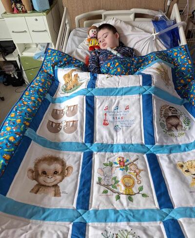 Photo of Ryan Hs quilt