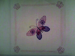 Cross stitch square for Katie J's quilt
