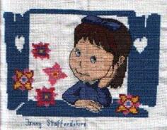 Cross stitch square for Evie C's quilt