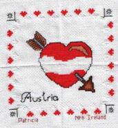 Cross stitch square for Oliver R's quilt