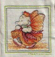Cross stitch square for Sarah B's quilt