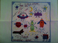 Cross stitch square for William F's quilt