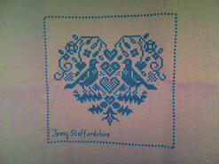 Cross stitch square for Maisie S's quilt