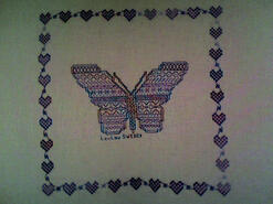 Cross stitch square for Mali B's quilt
