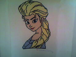 Cross stitch square for Isla J's quilt