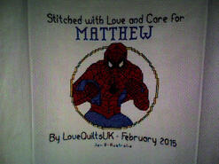 Cross stitch square for Matthew C's quilt