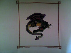 Cross stitch square for Leo M's quilt