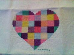 Cross stitch square for Hope's quilt