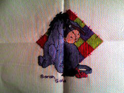 Cross stitch square for Charlie S's quilt