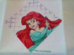 Cross stitch square for Olivia-Mae's quilt