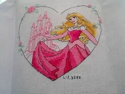 Cross stitch square for Ella L's quilt