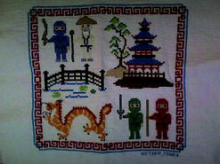 Cross stitch square for Joseph W's quilt